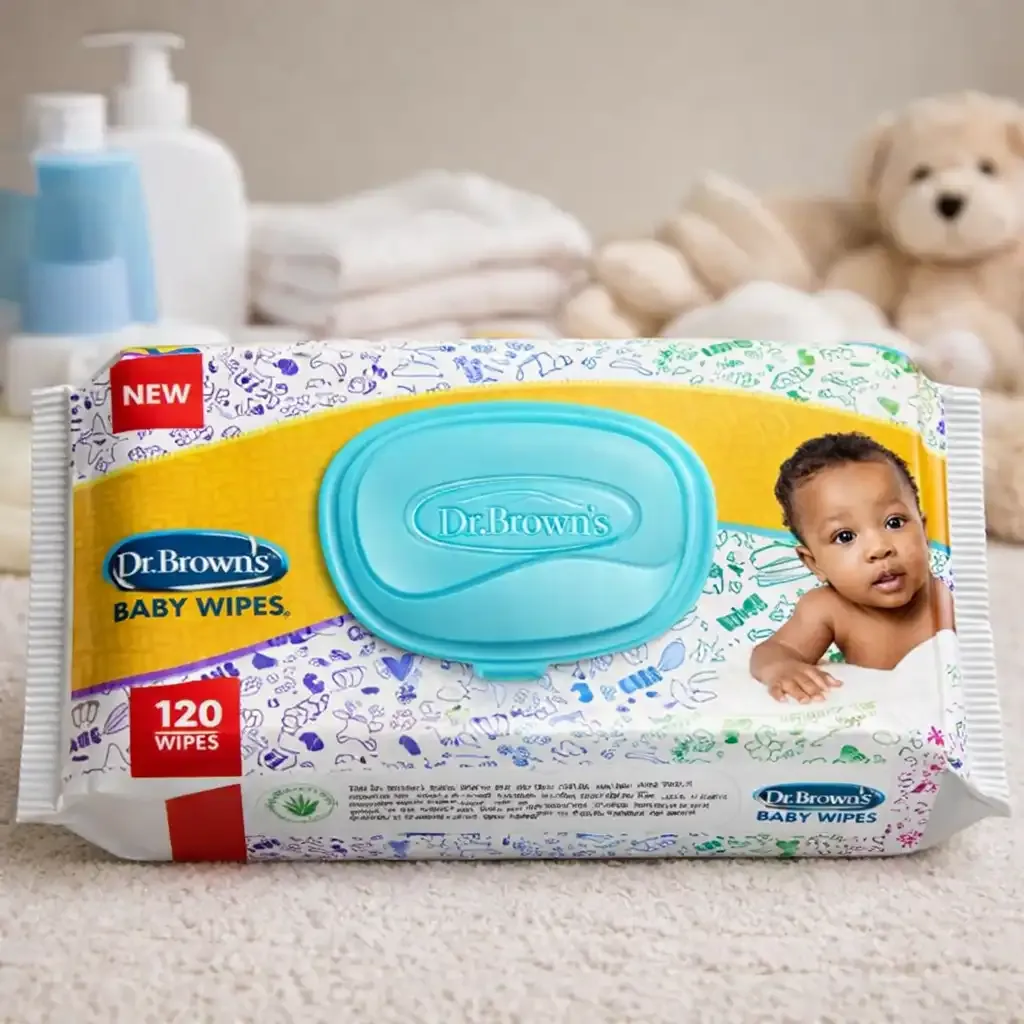 Dr Brown Baby Wipes - 120 pcs