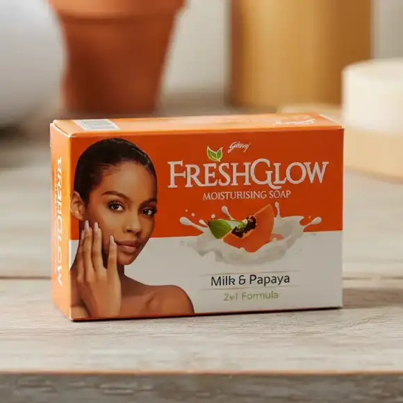 FreshGlow Moisturising Bar Milk & Papaya (4 Bars)