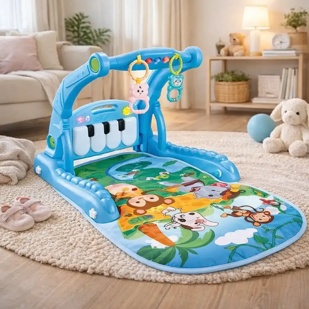 Play together children multi function piano fitness rack walker 